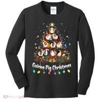 Guinea Pig Christmas Tree Animal Lovers Xmas Pajamas Kids Long Sleeve Shirt thumb 0