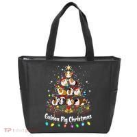 Guinea Pig Christmas Tree Animal Lovers Xmas Pajamas Tote Bag thumb 0