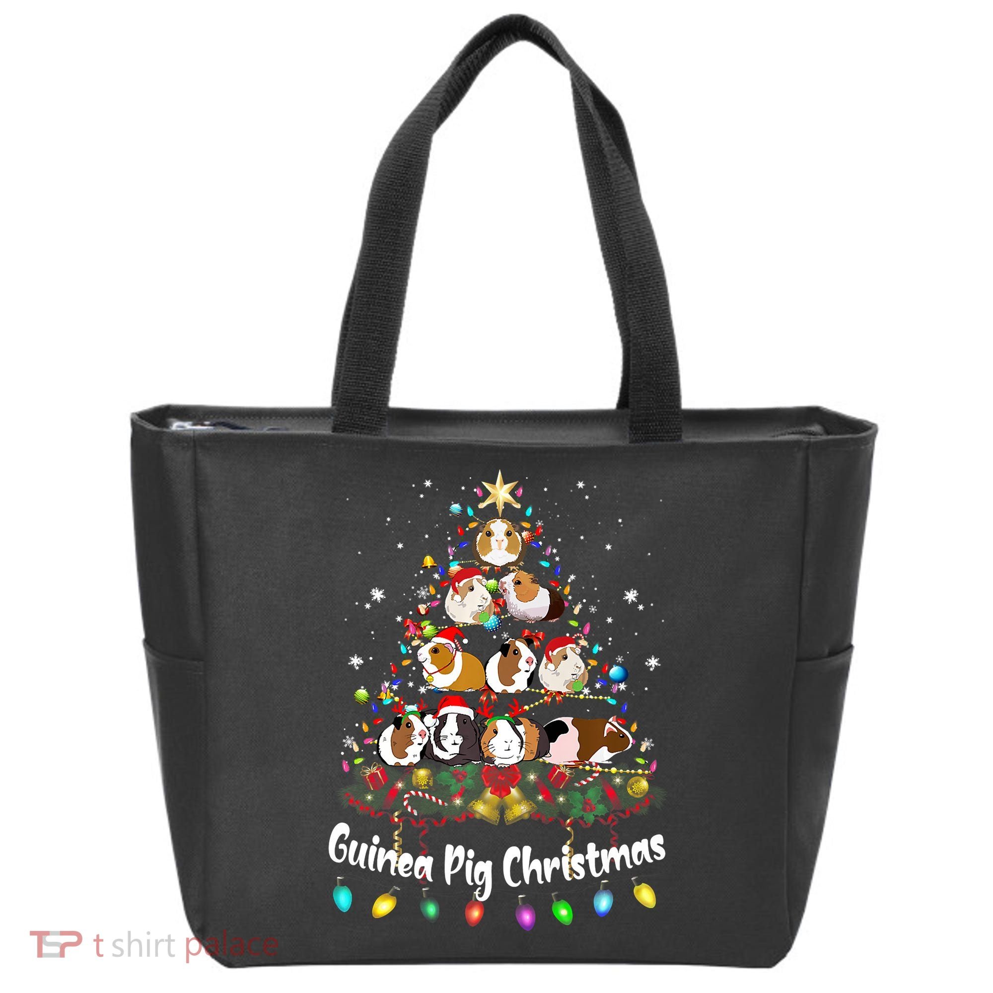 Guinea Pig Christmas Tree Animal Lovers Xmas Pajamas Tote Bag
