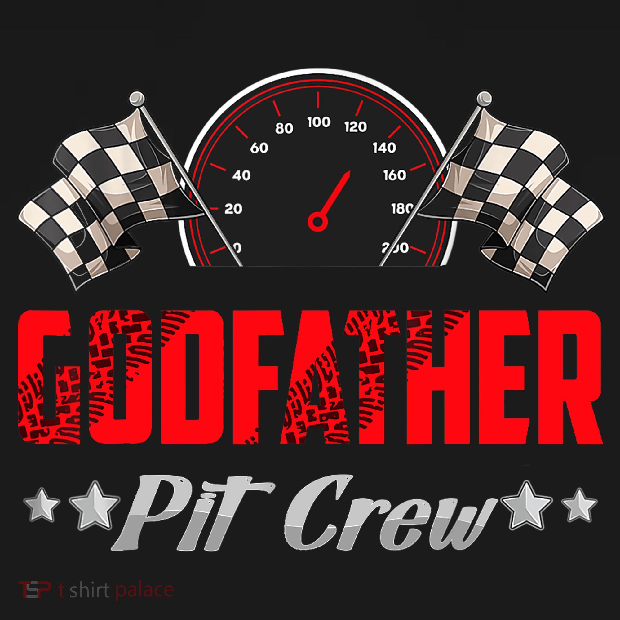 Godfather Pit Crew Birthday Racing Car Family Matching Race Ornament