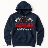 Godfather Pit Crew Birthday Racing Car Family Matching Race Hoodie thumb 0