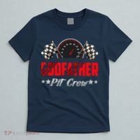 Godfather Pit Crew Birthday Racing Car Family Matching Race T-Shirt thumb 5