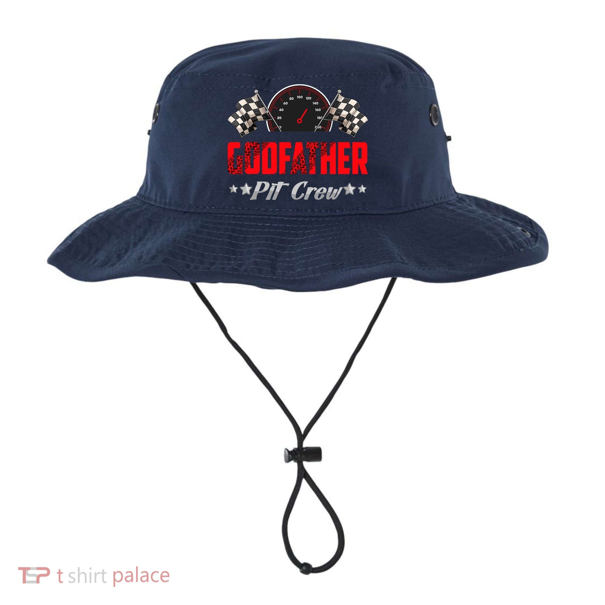 Godfather Pit Crew Birthday Racing Car Family Matching Race Bucket Hat