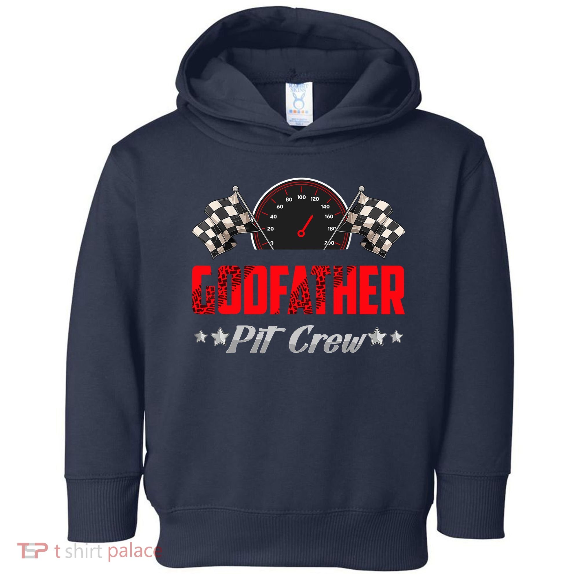 Godfather Pit Crew Birthday Racing Car Family Matching Race Toddler Hoodie