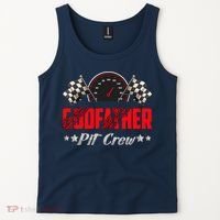 Godfather Pit Crew Birthday Racing Car Family Matching Race Tank Top thumb 2