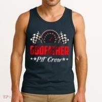 Godfather Pit Crew Birthday Racing Car Family Matching Race Tank Top thumb 3