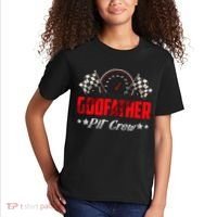 Godfather Pit Crew Birthday Racing Car Family Matching Race Kids T-Shirt thumb 2