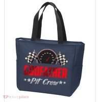 Godfather Pit Crew Birthday Racing Car Family Matching Race Tote Bag thumb 3