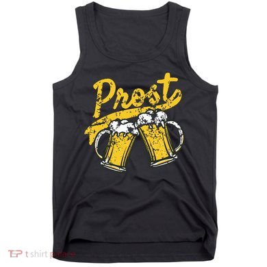 German Prost Cheers Beer Drinking Tank Top