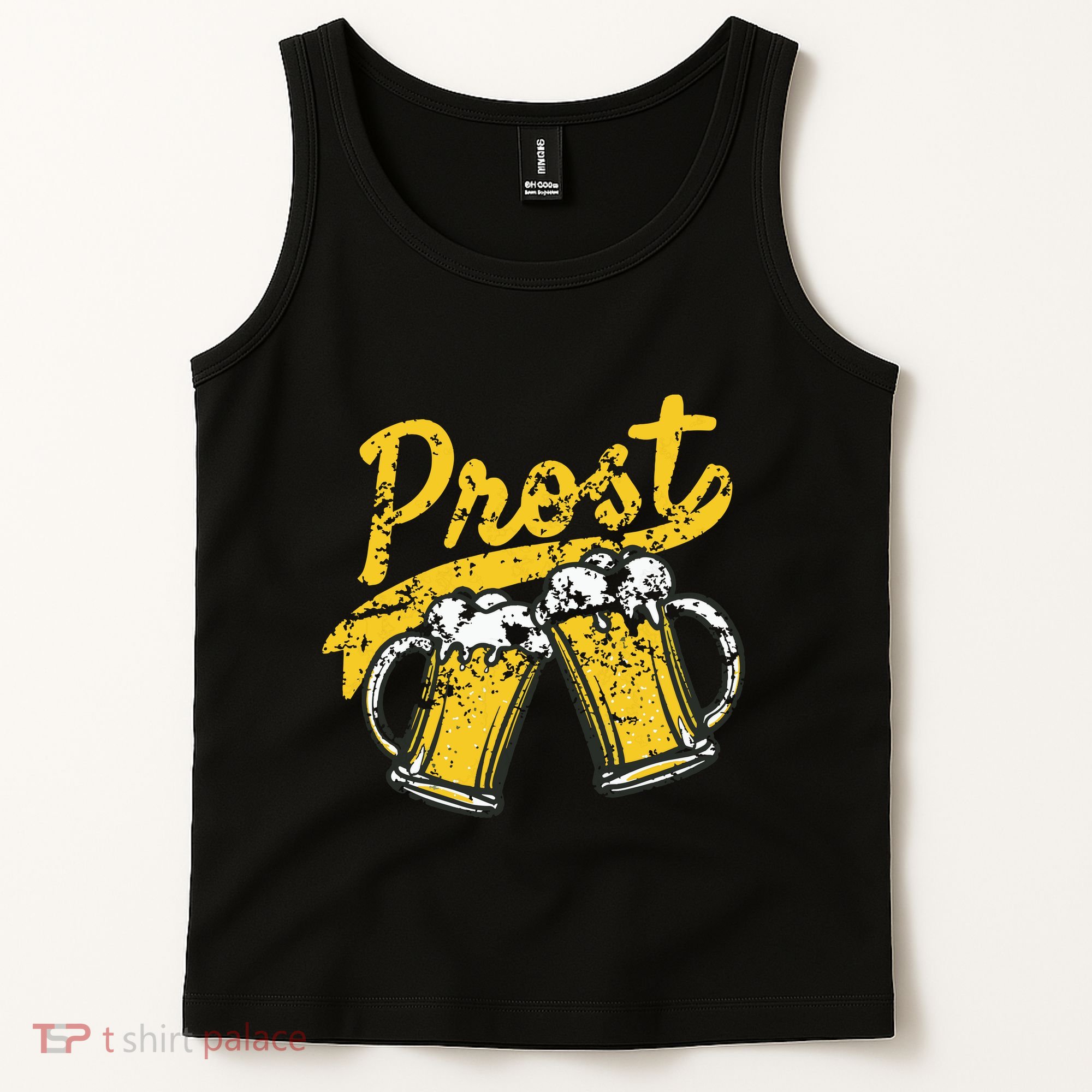 German Prost Cheers Beer Drinking Tank Top