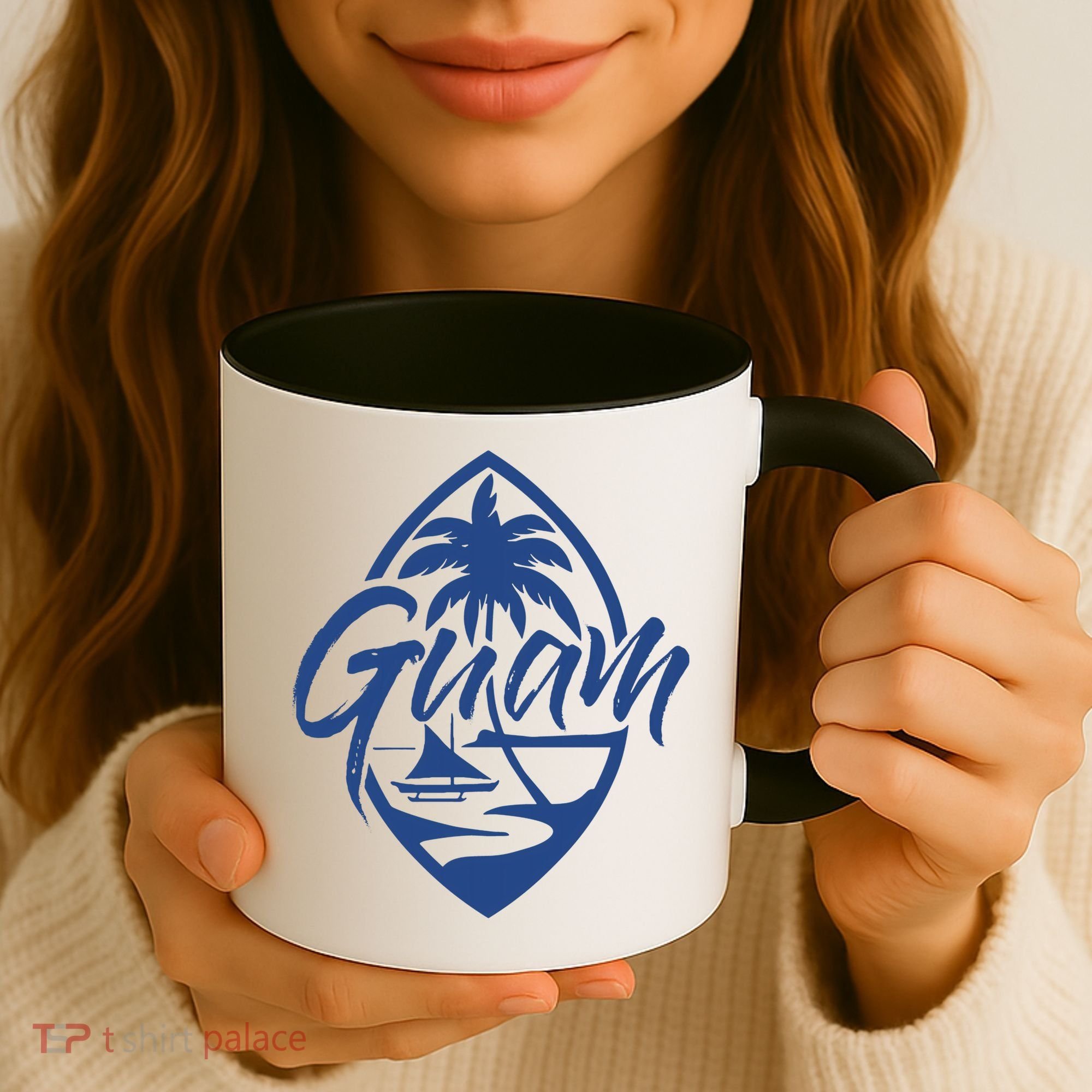 Guam Patch Chamorro Guam Seal Guaian Islander Gift Coffee Mug