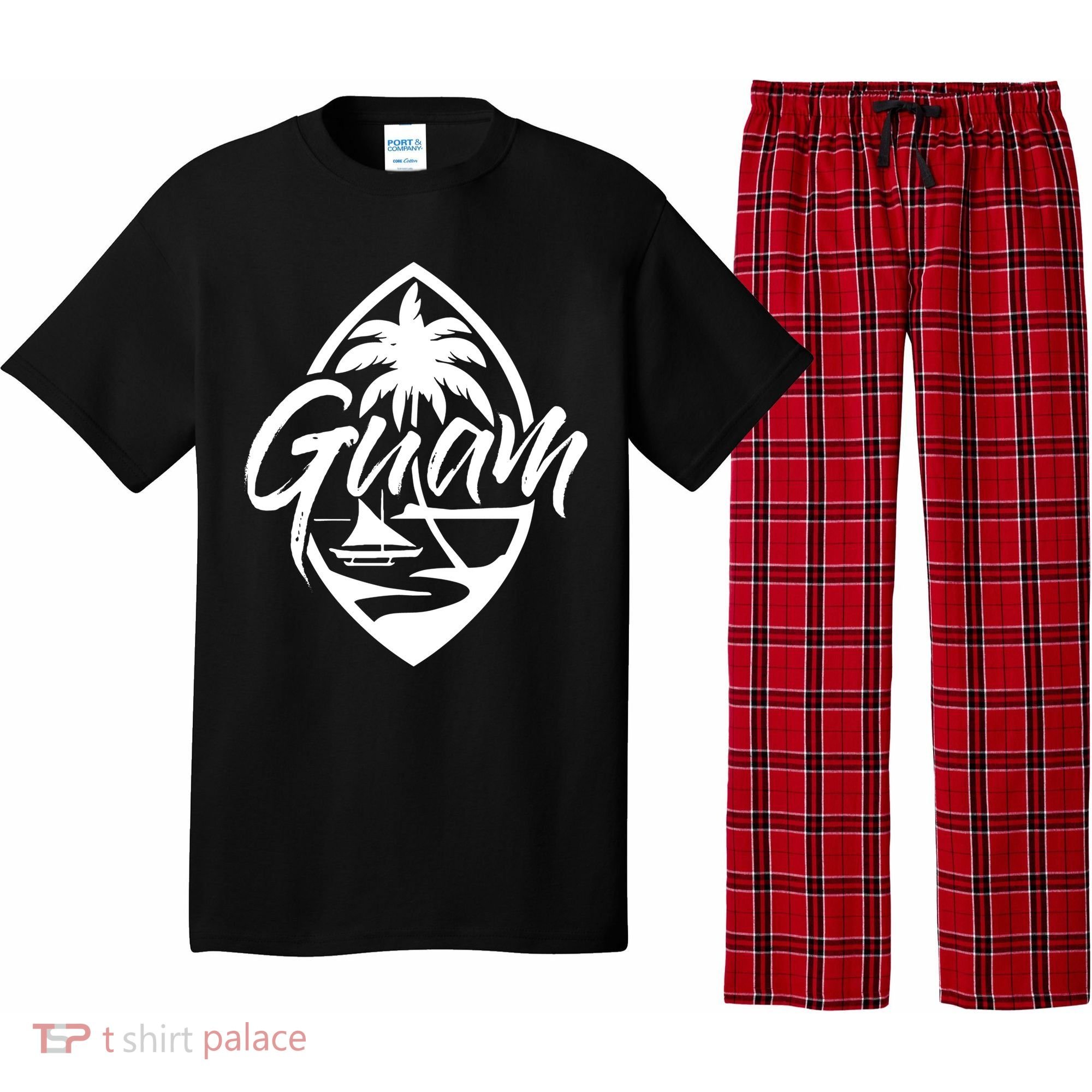 Guam Patch Chamorro Guam Seal Guaian Islander Gift Pajama Set
