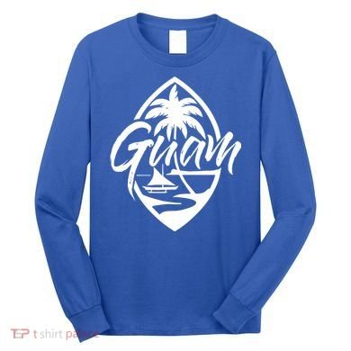 Guam Patch Chamorro Guam Seal Guaian Islander Gift Long Sleeve Shirt