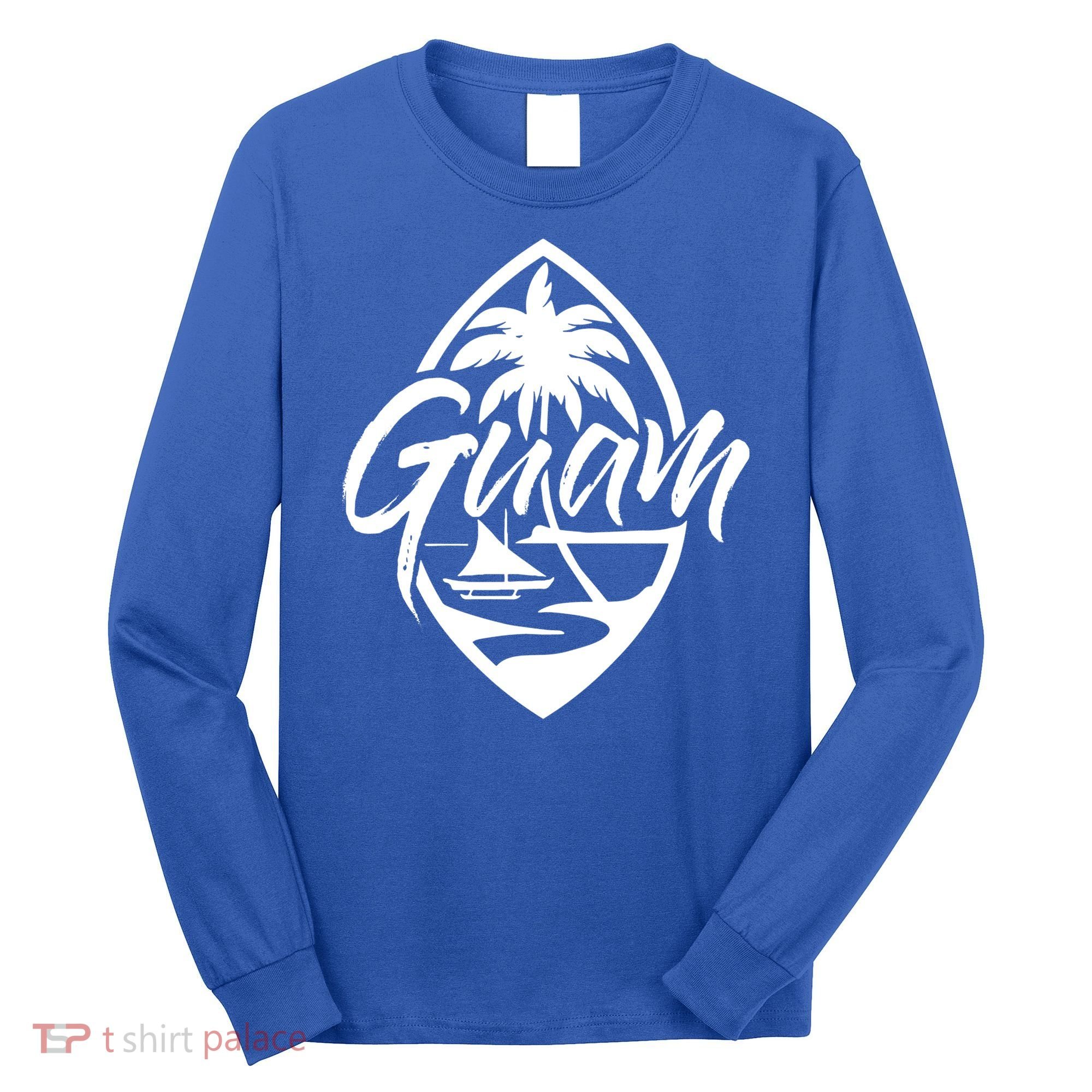 Guam Patch Chamorro Guam Seal Guaian Islander Gift Long Sleeve Shirt
