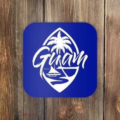 Guam Patch Chamorro Guam Seal Guaian Islander Gift Coaster
