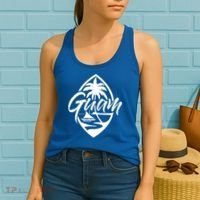 Guam Patch Chamorro Guam Seal Guaian Islander Gift Women's Tank Top thumb 2