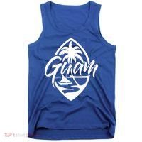 Guam Patch Chamorro Guam Seal Guaian Islander Gift Tank Top thumb 0