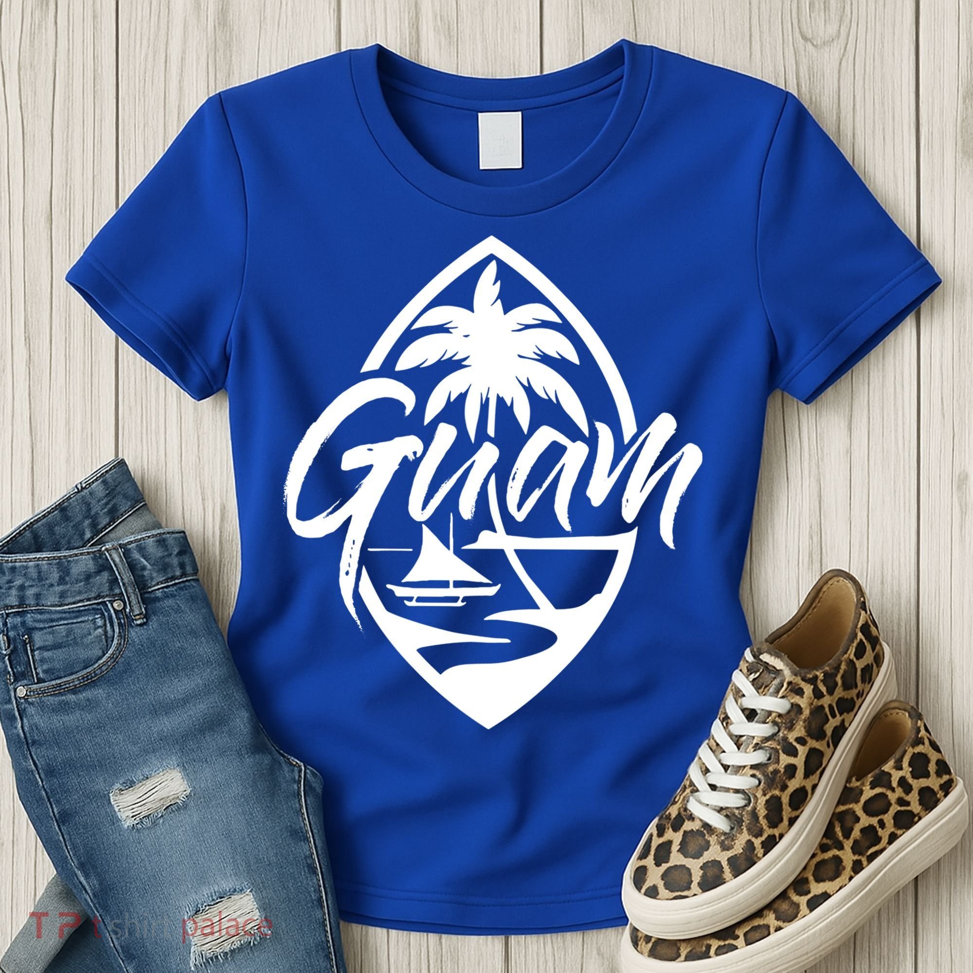Guam Patch Chamorro Guam Seal Guaian Islander Gift Women's T-Shirt