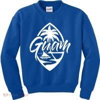 Guam Patch Chamorro Guam Seal Guaian Islander Gift Kids Sweatshirt thumb 0