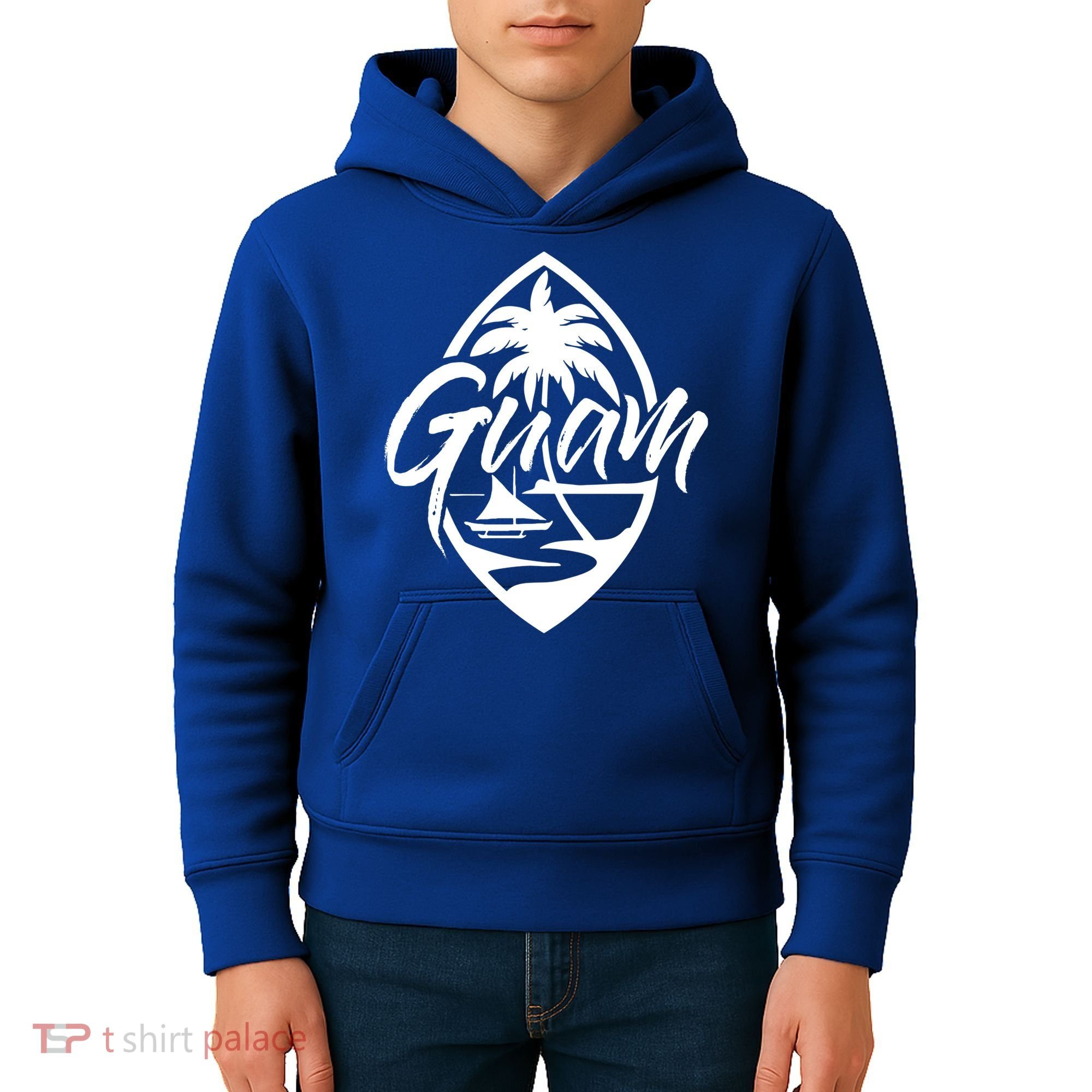 Guam Patch Chamorro Guam Seal Guaian Islander Gift Kids Hoodie