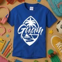 Guam Patch Chamorro Guam Seal Guaian Islander Gift Kids T-Shirt thumb 3