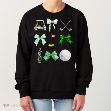 Golf Preppy Coquette Watercolor Women's Sweatshirt