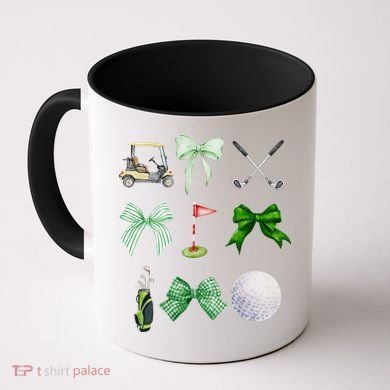 Golf Preppy Coquette Watercolor Coffee Mug