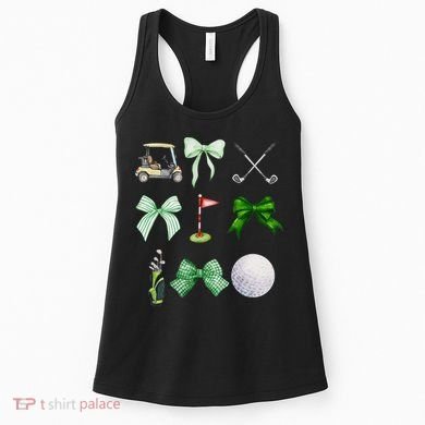 Golf Preppy Coquette Watercolor Women's Tank Top