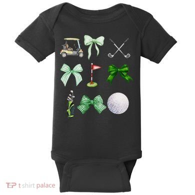 Golf Preppy Coquette Watercolor Baby Bodysuit