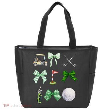 Golf Preppy Coquette Watercolor Tote Bag