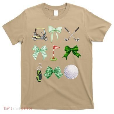 Golf Preppy Coquette Watercolor T-Shirt