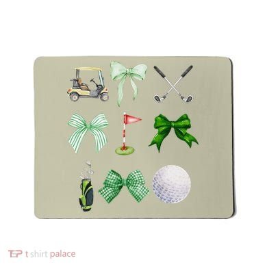 Golf Preppy Coquette Watercolor Mousepad