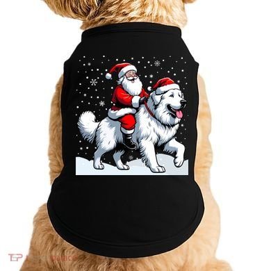 Great Pyrenees Christmas Santa Christmas Great Pyrenees Cute Gift Doggie Tank