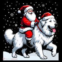 Great Pyrenees Christmas Santa Christmas Great Pyrenees Cute Gift USA-Made Doggie Bandana thumb 2