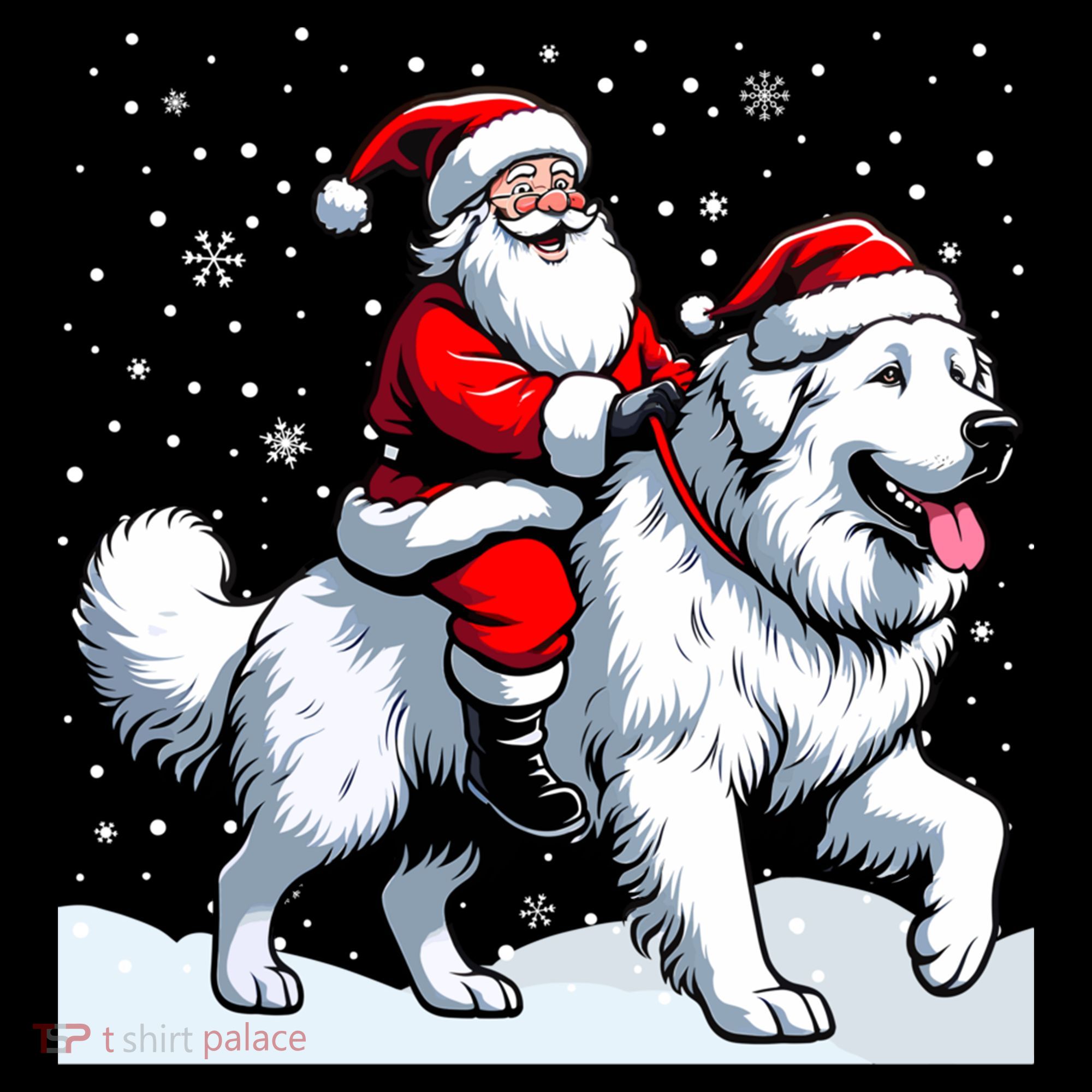 Great Pyrenees Christmas Santa Christmas Great Pyrenees Cute Gift Backpack