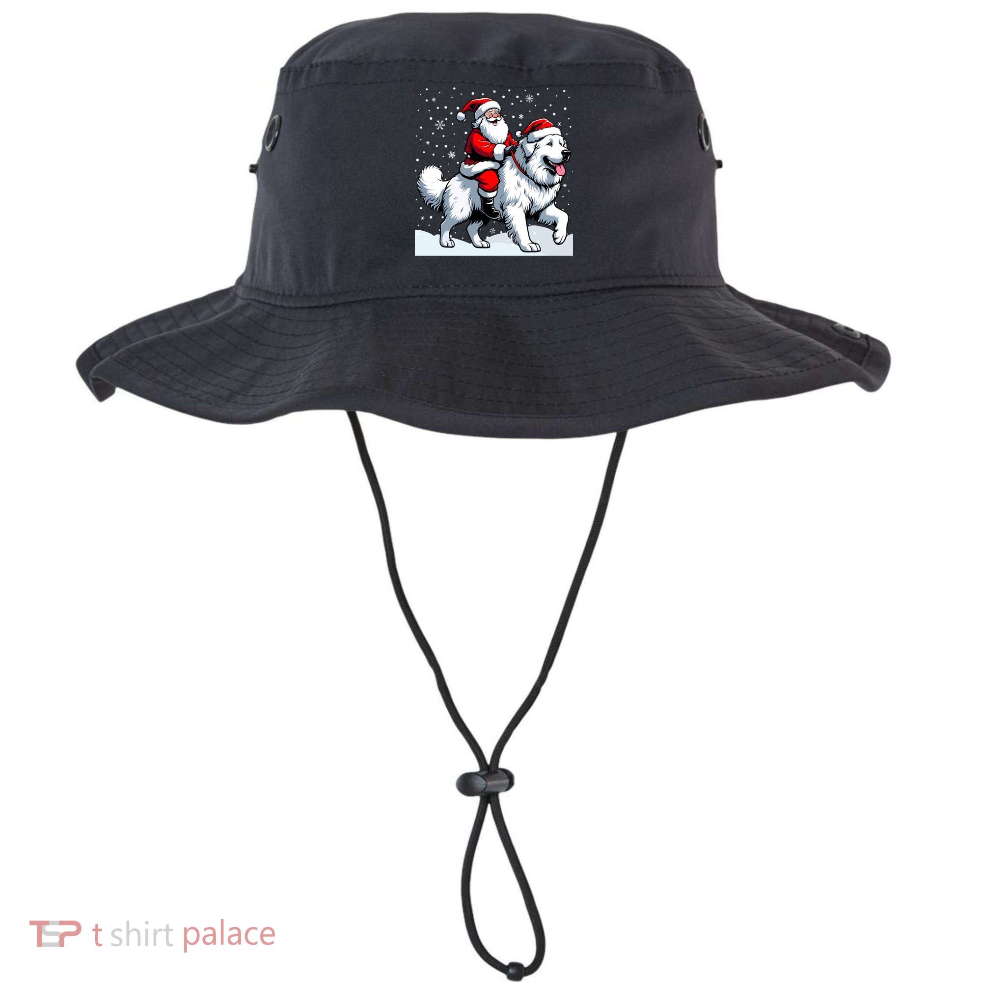 Great Pyrenees Christmas Santa Christmas Great Pyrenees Cute Gift Bucket Hat