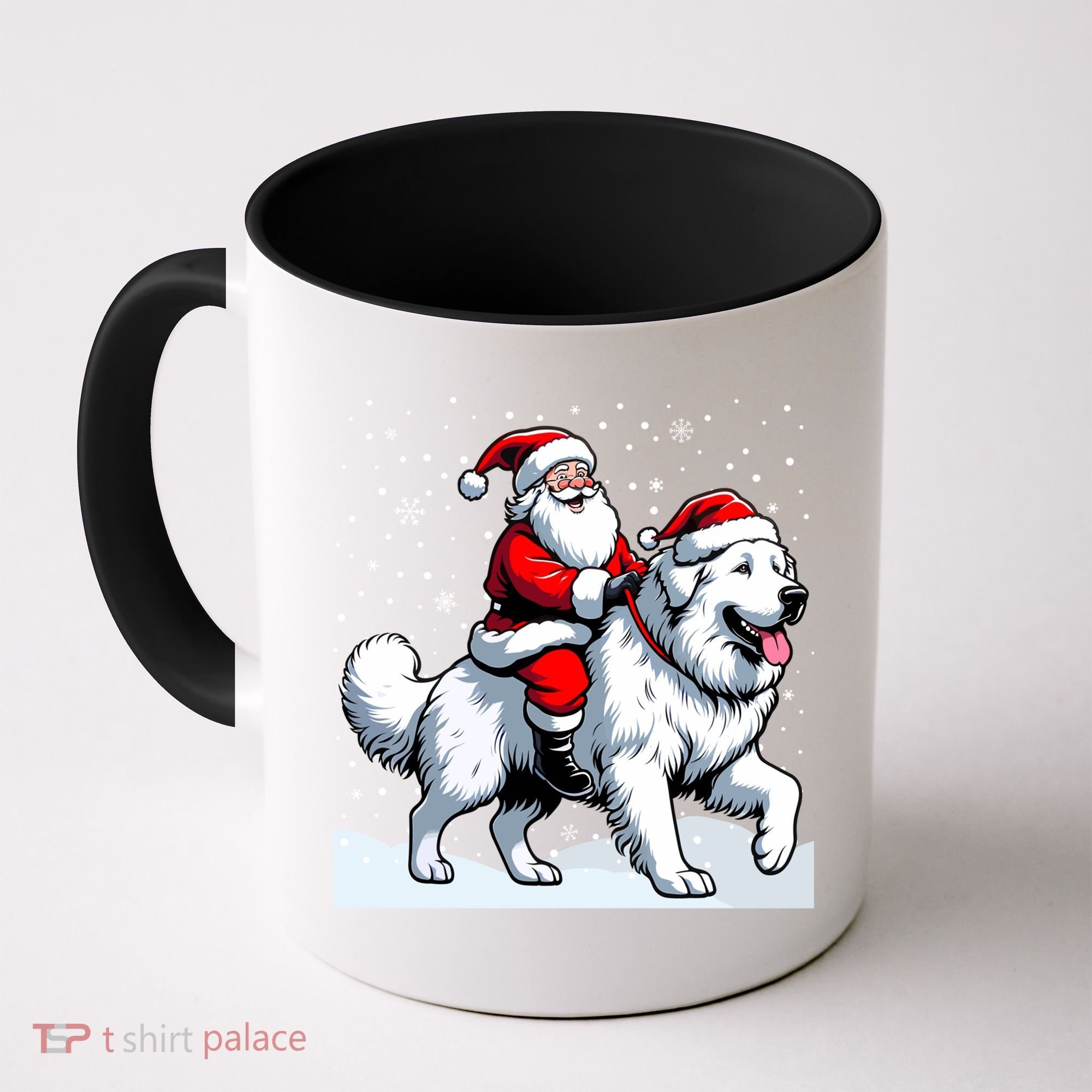 Great Pyrenees Christmas Santa Christmas Great Pyrenees Cute Gift Coffee Mug