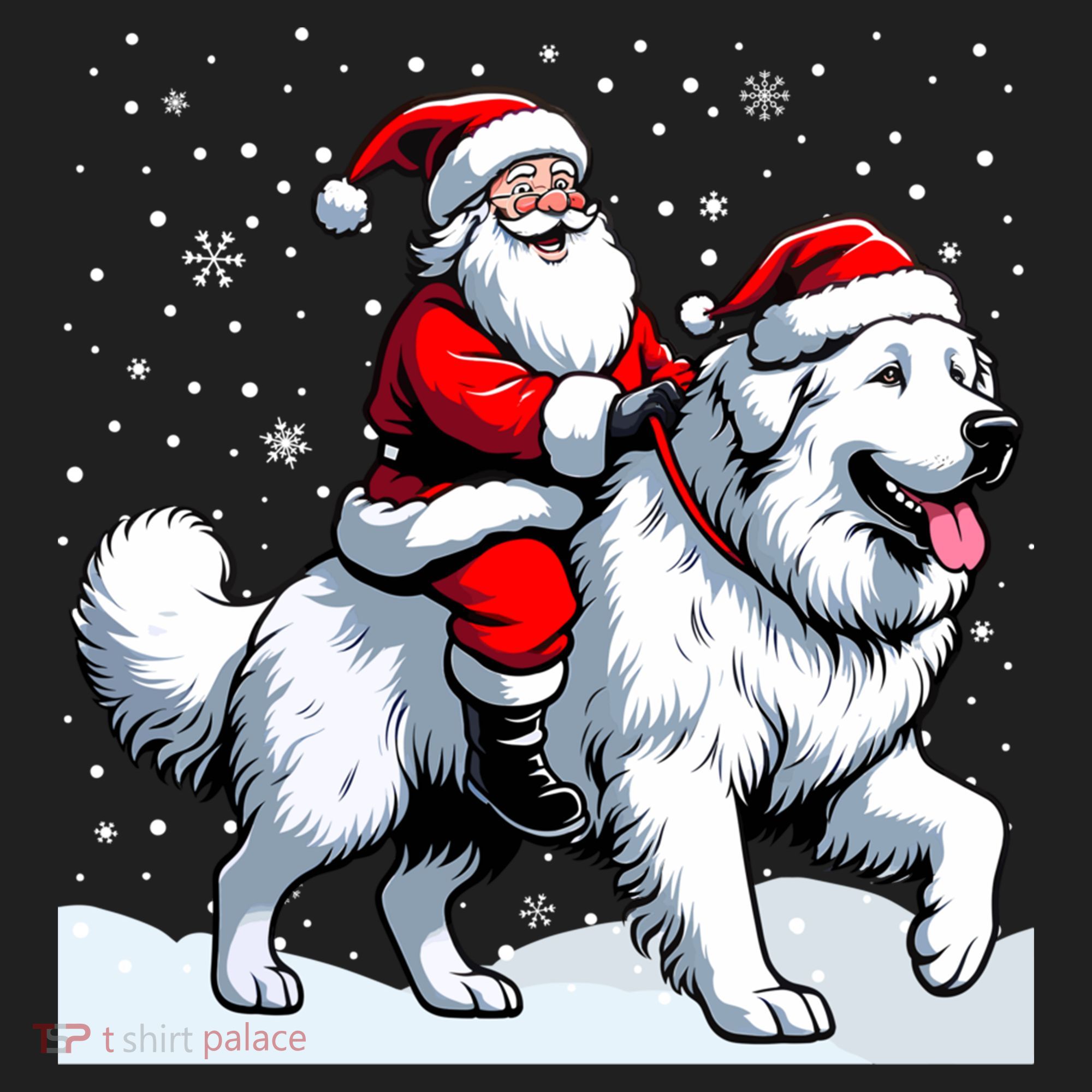 Great Pyrenees Christmas Santa Christmas Great Pyrenees Cute Gift Beanie
