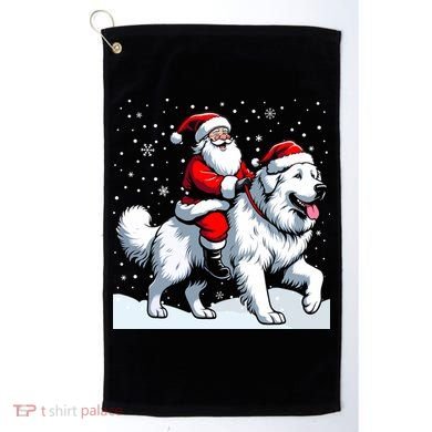 Great Pyrenees Christmas Santa Christmas Great Pyrenees Cute Gift Golf Towel