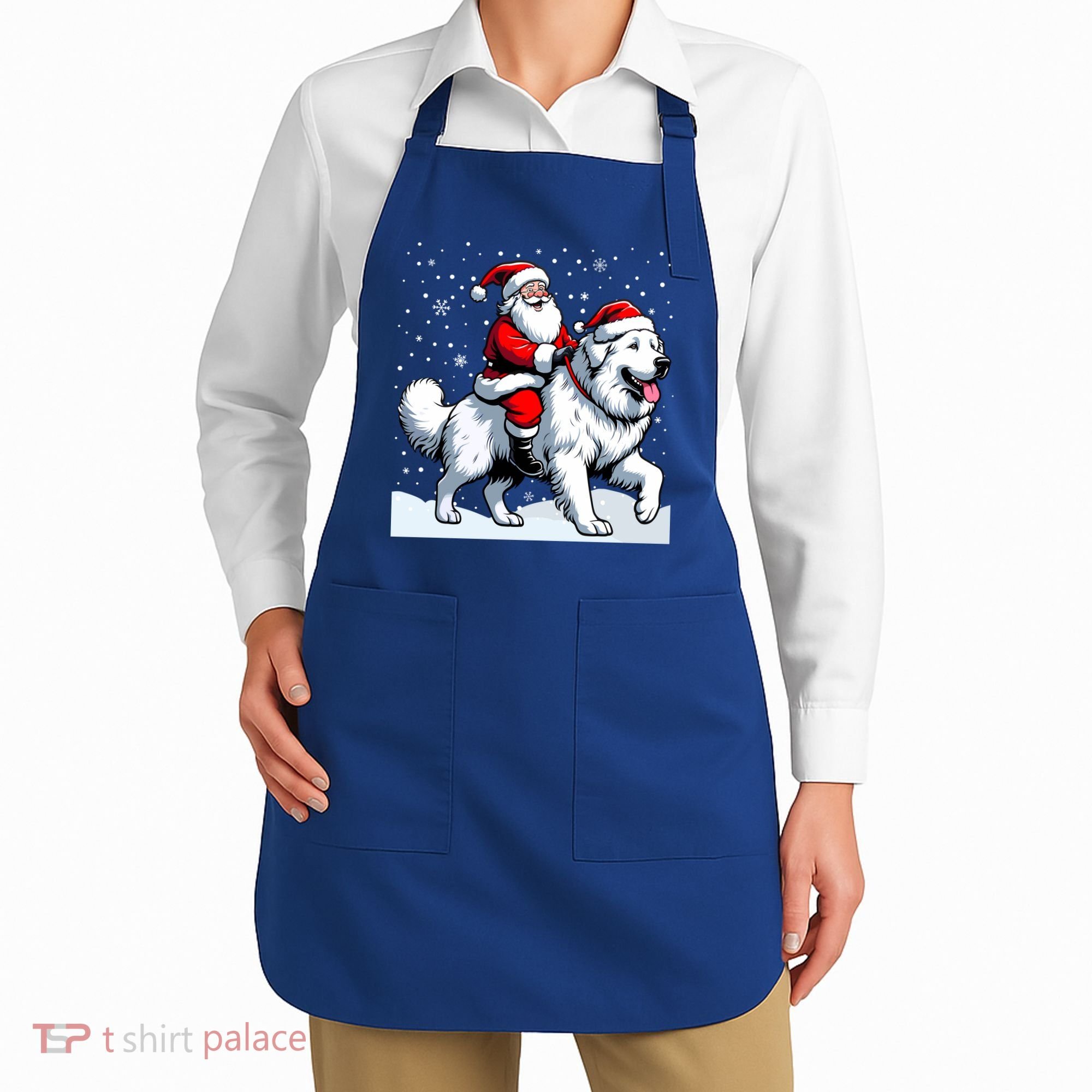 Great Pyrenees Christmas Santa Christmas Great Pyrenees Cute Gift Apron