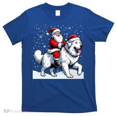 Great Pyrenees Christmas Santa Christmas Great Pyrenees Cute Gift T-Shirt