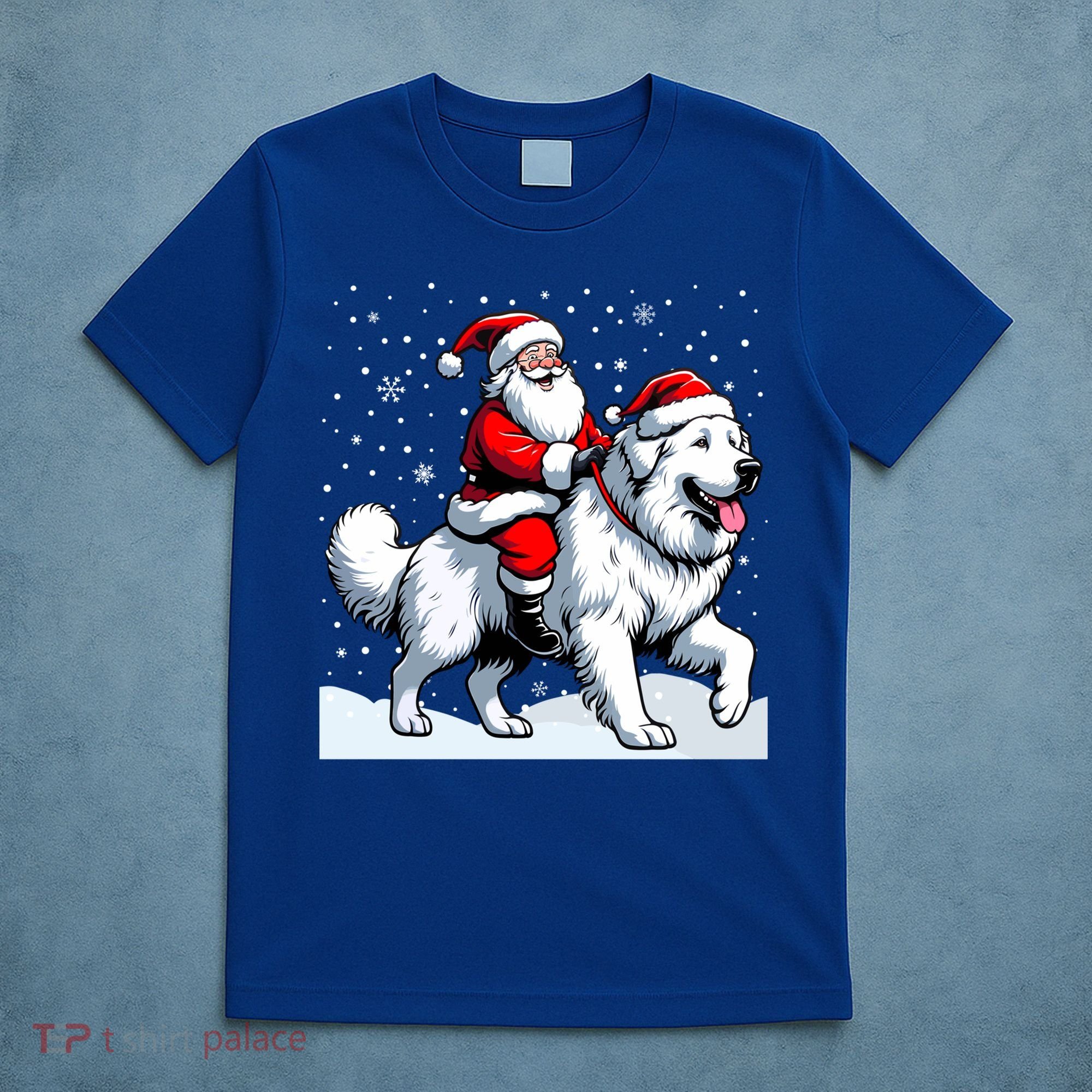 Great Pyrenees Christmas Santa Christmas Great Pyrenees Cute Gift T-Shirt
