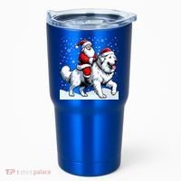 Great Pyrenees Christmas Santa Christmas Great Pyrenees Cute Gift Tumbler thumb 0