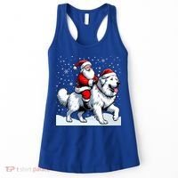 Great Pyrenees Christmas Santa Christmas Great Pyrenees Cute Gift Women's Tank Top thumb 0