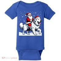 Great Pyrenees Christmas Santa Christmas Great Pyrenees Cute Gift Baby Bodysuit thumb 0
