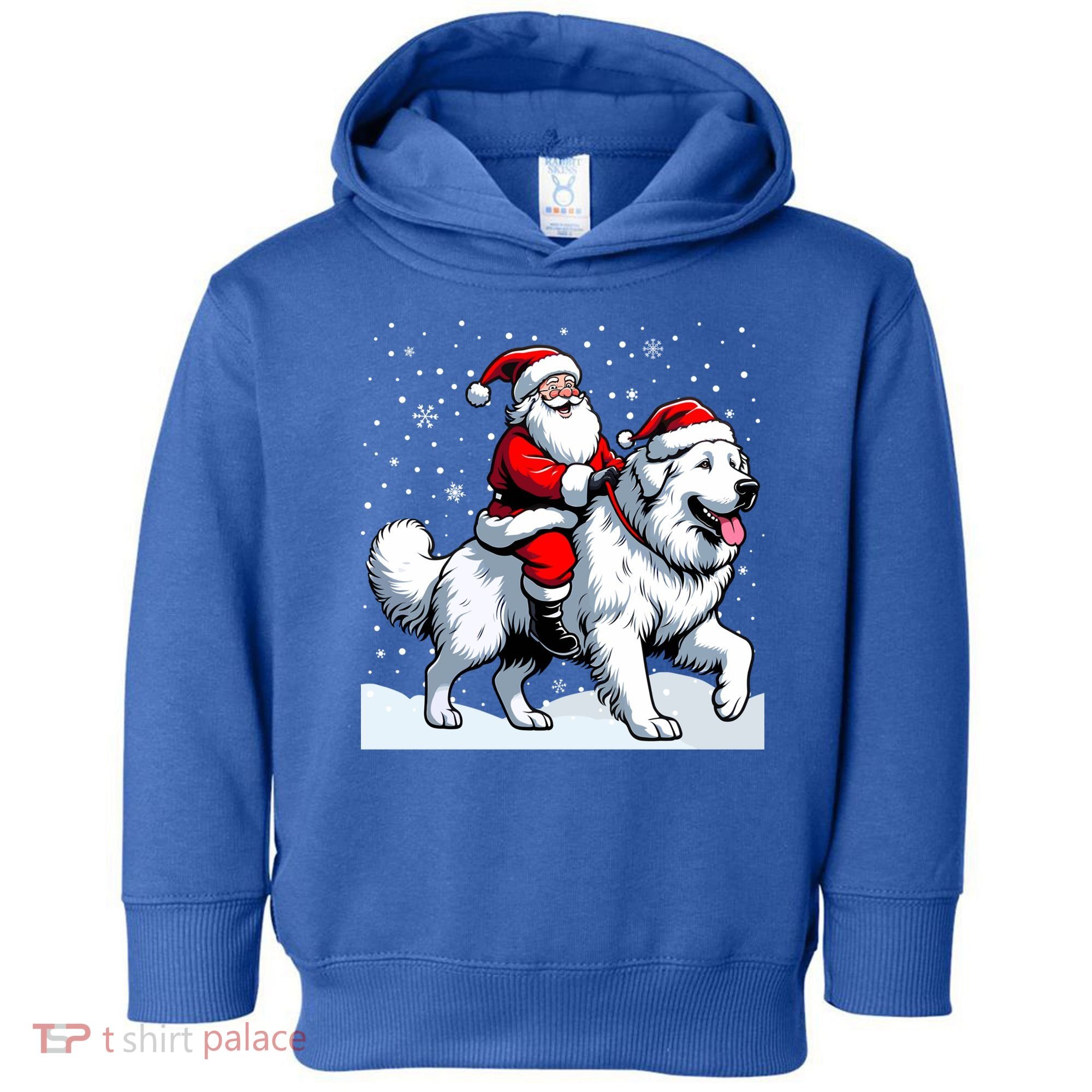 Great Pyrenees Christmas Santa Christmas Great Pyrenees Cute Gift Toddler Hoodie
