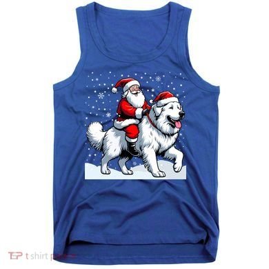 Great Pyrenees Christmas Santa Christmas Great Pyrenees Cute Gift Tank Top