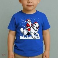 Great Pyrenees Christmas Santa Christmas Great Pyrenees Cute Gift Toddler T-Shirt thumb 2