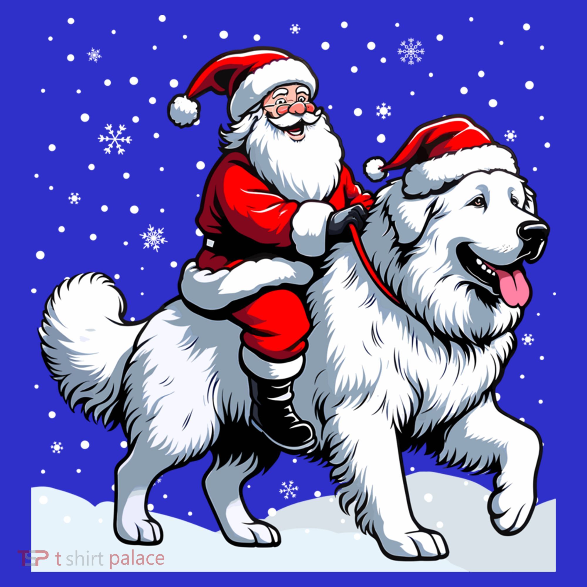 Great Pyrenees Christmas Santa Christmas Great Pyrenees Cute Gift Kids Sweatshirt