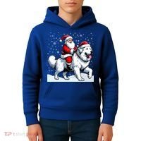 Great Pyrenees Christmas Santa Christmas Great Pyrenees Cute Gift Kids Hoodie thumb 4